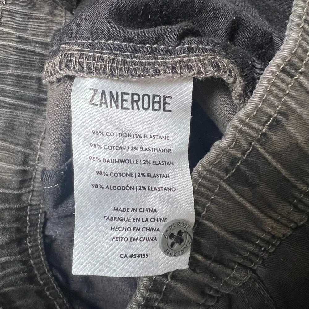Zanerobe Sureshot Jogger Pants Mens 34 Green Camo Stretch Tapered